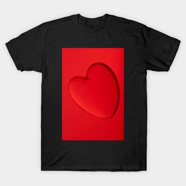 Acrylic heart shape miniature T-Shirt by homydesign